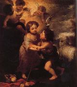 Bartolome Esteban Murillo Childhood of Christ and John the Baptist oil painting